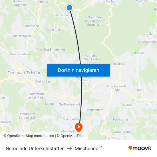 Gemeinde Unterkohlstätten to Mischendorf map