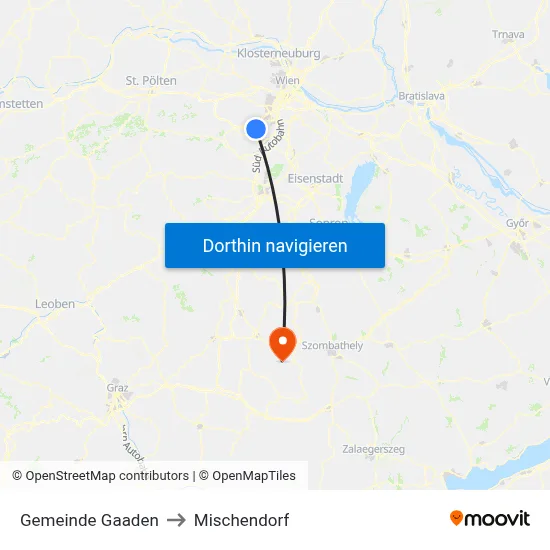 Gemeinde Gaaden to Mischendorf map