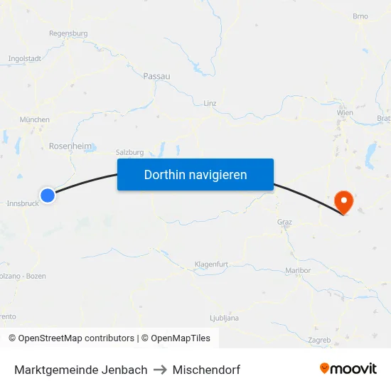 Marktgemeinde Jenbach to Mischendorf map