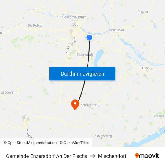 Gemeinde Enzersdorf An Der Fischa to Mischendorf map