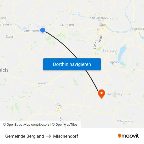Gemeinde Bergland to Mischendorf map