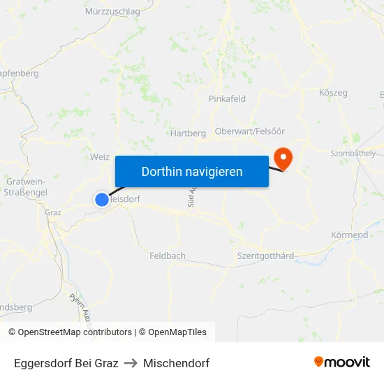 Eggersdorf Bei Graz to Mischendorf map