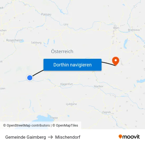 Gemeinde Gaimberg to Mischendorf map