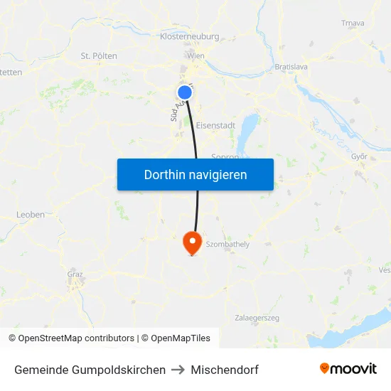 Gemeinde Gumpoldskirchen to Mischendorf map
