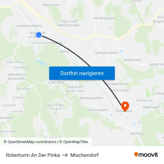 Rotenturm An Der Pinka to Mischendorf map
