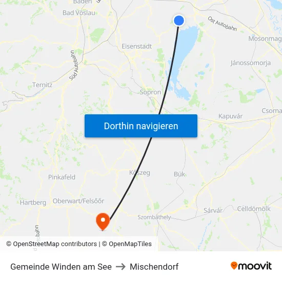 Gemeinde Winden am See to Mischendorf map