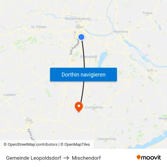 Gemeinde Leopoldsdorf to Mischendorf map
