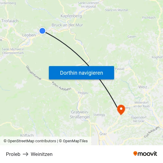 Proleb to Weinitzen map