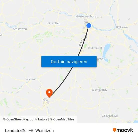 Landstraße to Weinitzen map