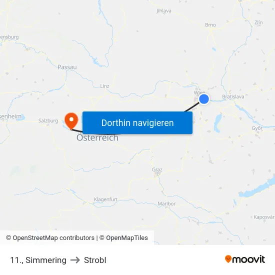 11., Simmering to Strobl map