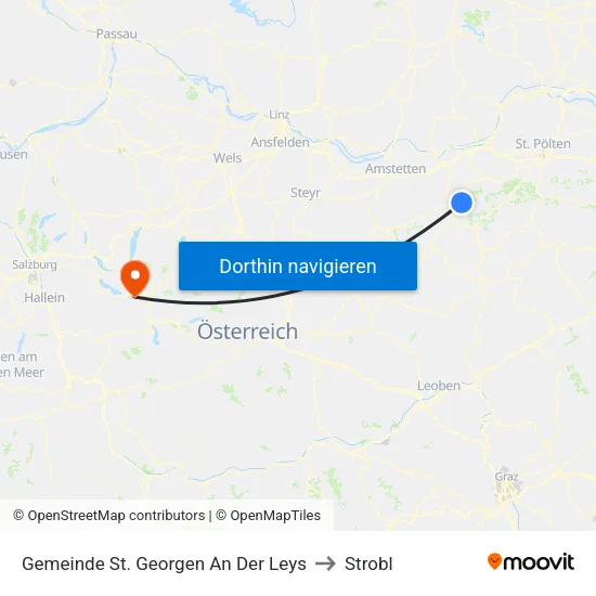 Gemeinde St. Georgen An Der Leys to Strobl map
