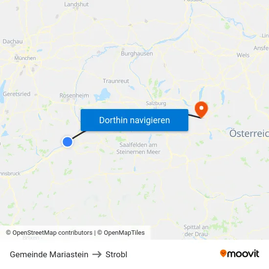 Gemeinde Mariastein to Strobl map