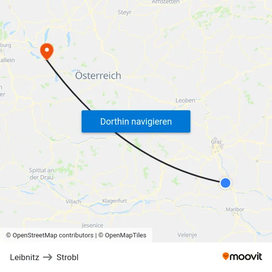 Leibnitz to Strobl map