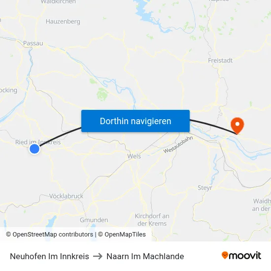 Neuhofen Im Innkreis to Naarn Im Machlande map