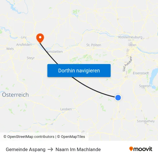 Gemeinde Aspang to Naarn Im Machlande map