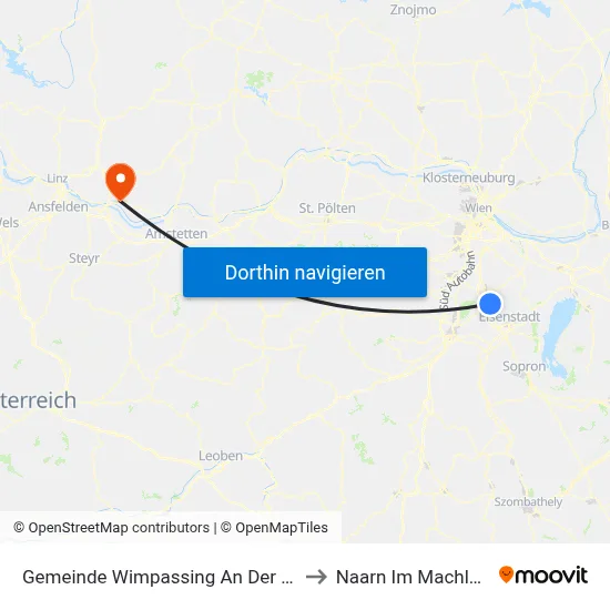 Gemeinde Wimpassing An Der Leitha to Naarn Im Machlande map