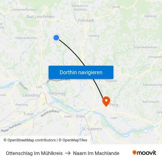 Ottenschlag Im Mühlkreis to Naarn Im Machlande map