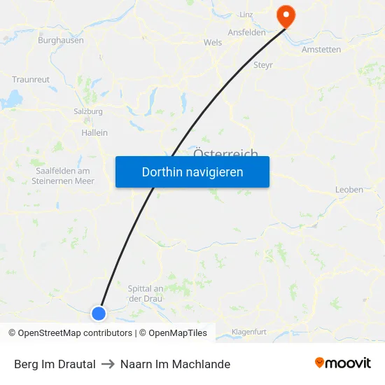 Berg Im Drautal to Naarn Im Machlande map