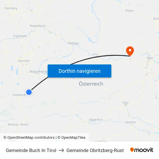 Gemeinde Buch In Tirol to Gemeinde Obritzberg-Rust map