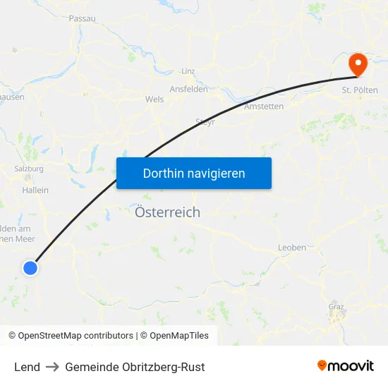 Lend to Gemeinde Obritzberg-Rust map