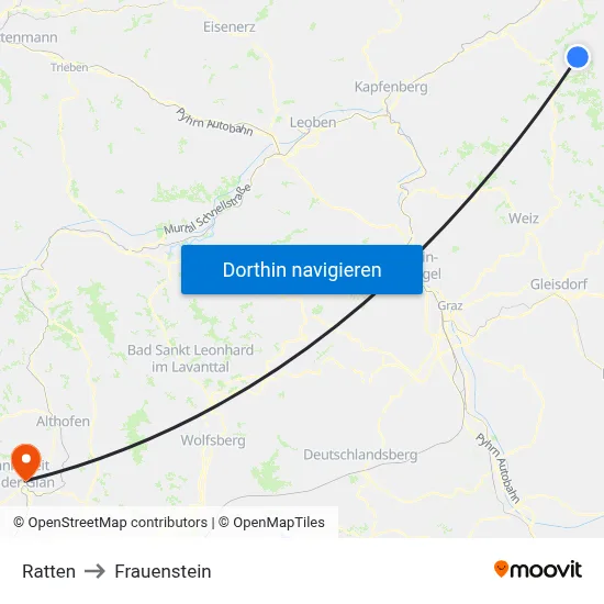 Ratten to Frauenstein map
