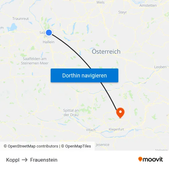 Koppl to Frauenstein map