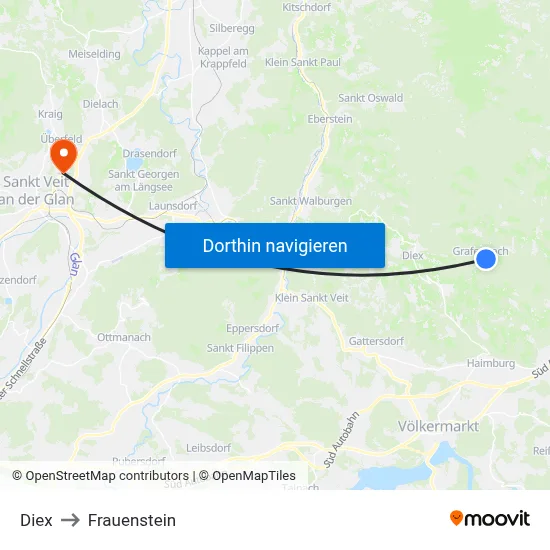 Diex to Frauenstein map