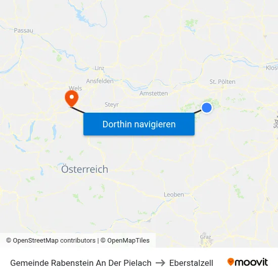 Gemeinde Rabenstein An Der Pielach to Eberstalzell map