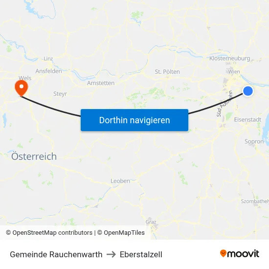 Gemeinde Rauchenwarth to Eberstalzell map