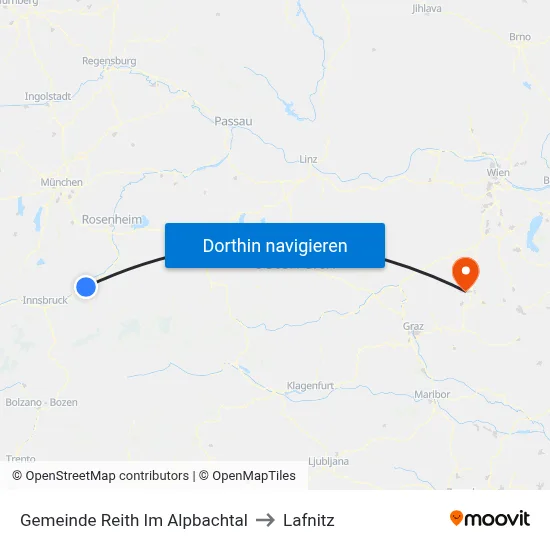 Gemeinde Reith Im Alpbachtal to Lafnitz map