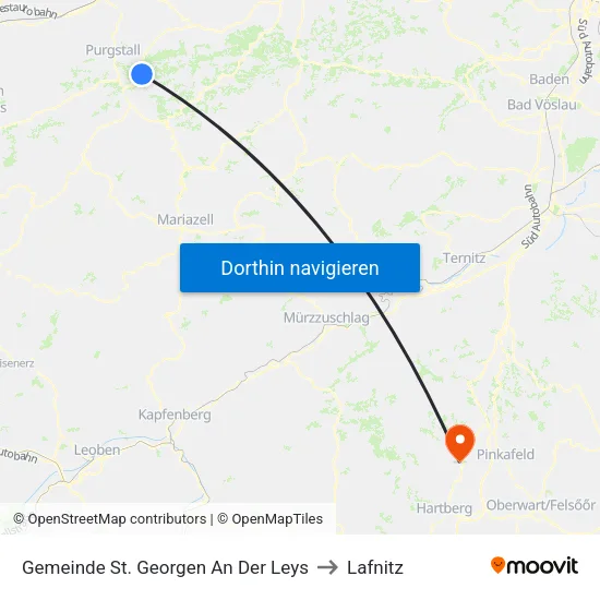 Gemeinde St. Georgen An Der Leys to Lafnitz map