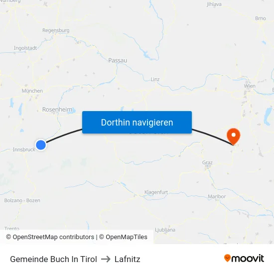 Gemeinde Buch In Tirol to Lafnitz map
