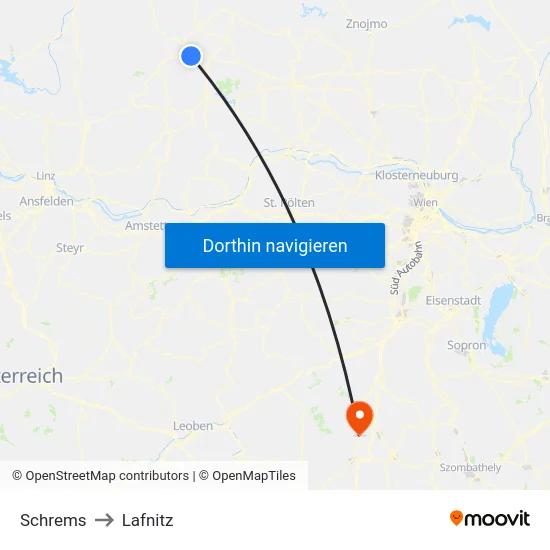 Schrems to Lafnitz map
