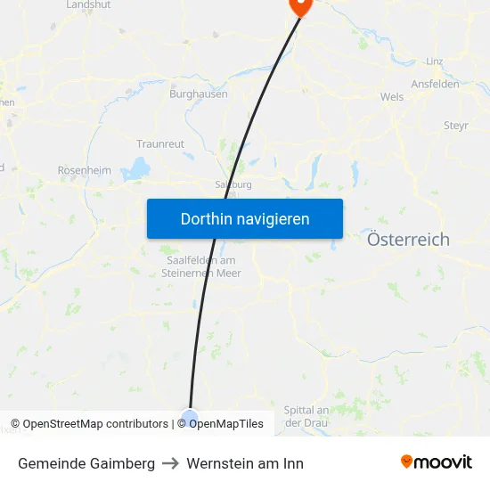 Gemeinde Gaimberg to Wernstein am Inn map