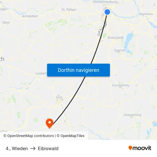 4., Wieden to Eibiswald map