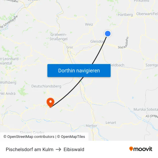 Pischelsdorf am Kulm to Eibiswald map