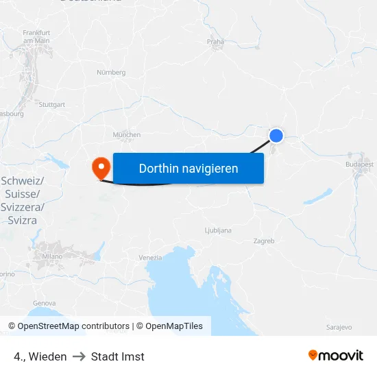 4., Wieden to Stadt Imst map