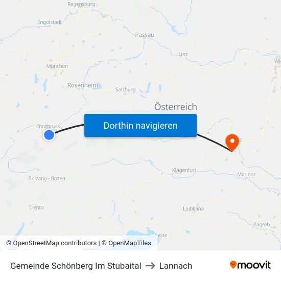 Gemeinde Schönberg Im Stubaital to Lannach map