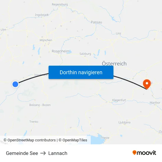 Gemeinde See to Lannach map
