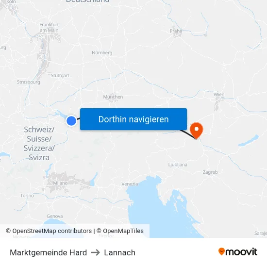 Marktgemeinde Hard to Lannach map