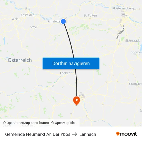 Gemeinde Neumarkt An Der Ybbs to Lannach map