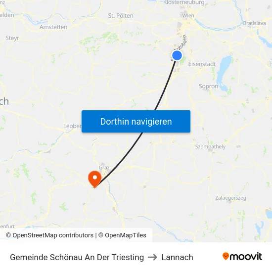 Gemeinde Schönau An Der Triesting to Lannach map
