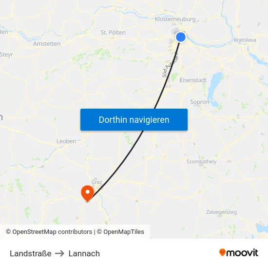 Landstraße to Lannach map
