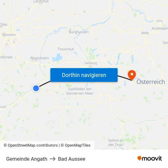 Gemeinde Angath to Bad Aussee map