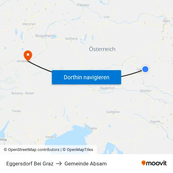 Eggersdorf Bei Graz to Gemeinde Absam map