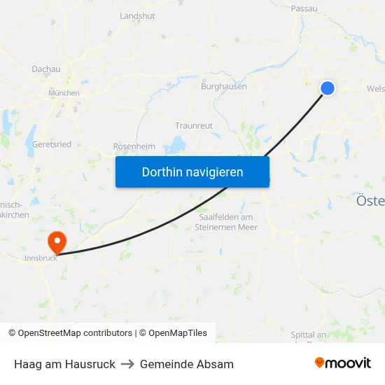 Haag am Hausruck to Gemeinde Absam map