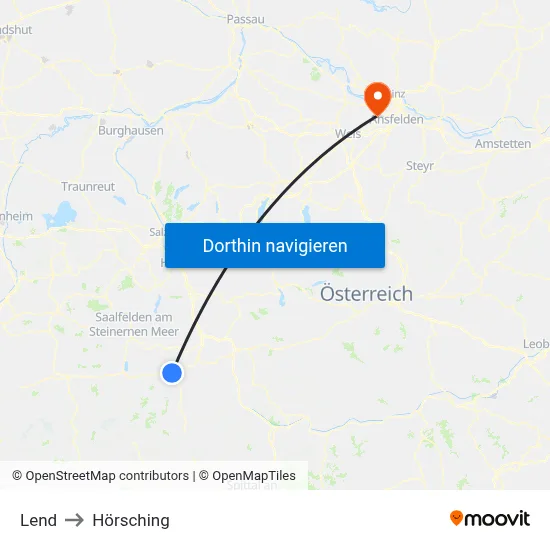 Lend to Hörsching map