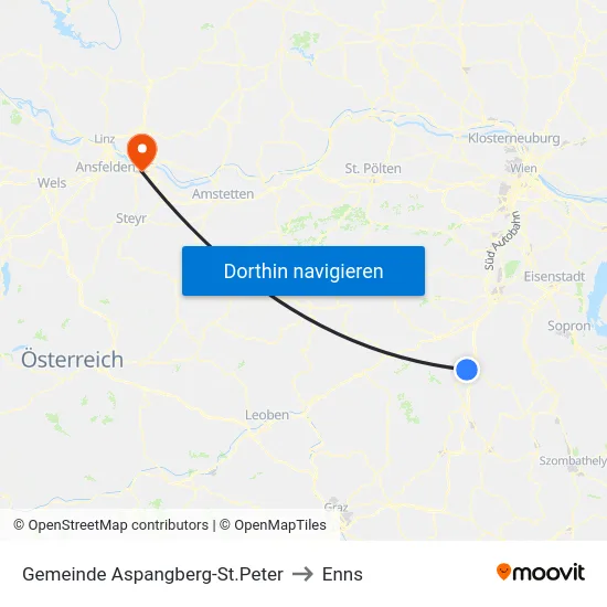 Gemeinde Aspangberg-St.Peter to Enns map