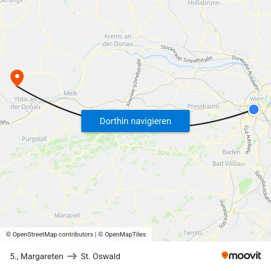 5., Margareten to St. Oswald map