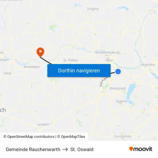 Gemeinde Rauchenwarth to St. Oswald map
